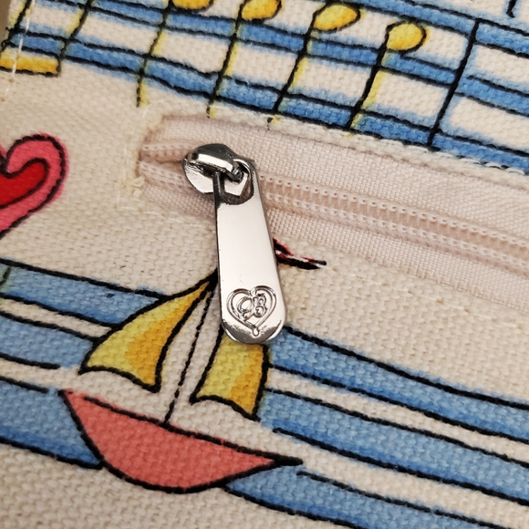 Brighton Colorful Siren's Song Canvas Mermaid Artistic Tote Bag - Picture 11 of 13